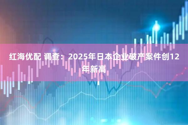 红海优配 调查：2025年日本企业破产案件创12年新高